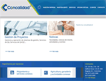 Tablet Screenshot of concalidad.com